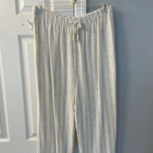 Linen wide pants
